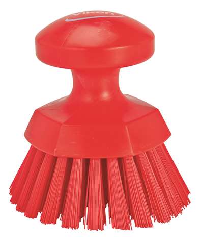 Vikan, ronde werkborstel - rood