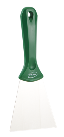 Vikan, handschraper - rvs - 10cm - groen