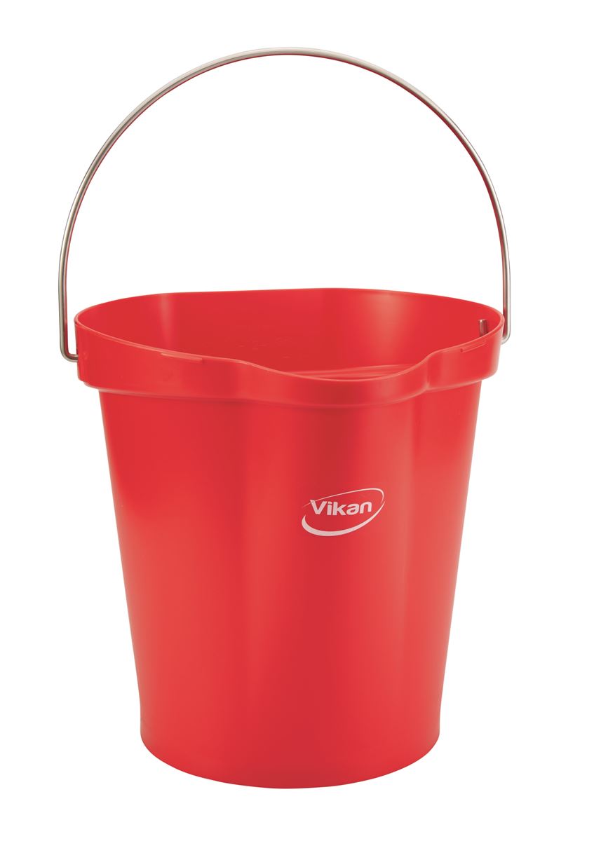 Vikan, seau - 12l - rouge
