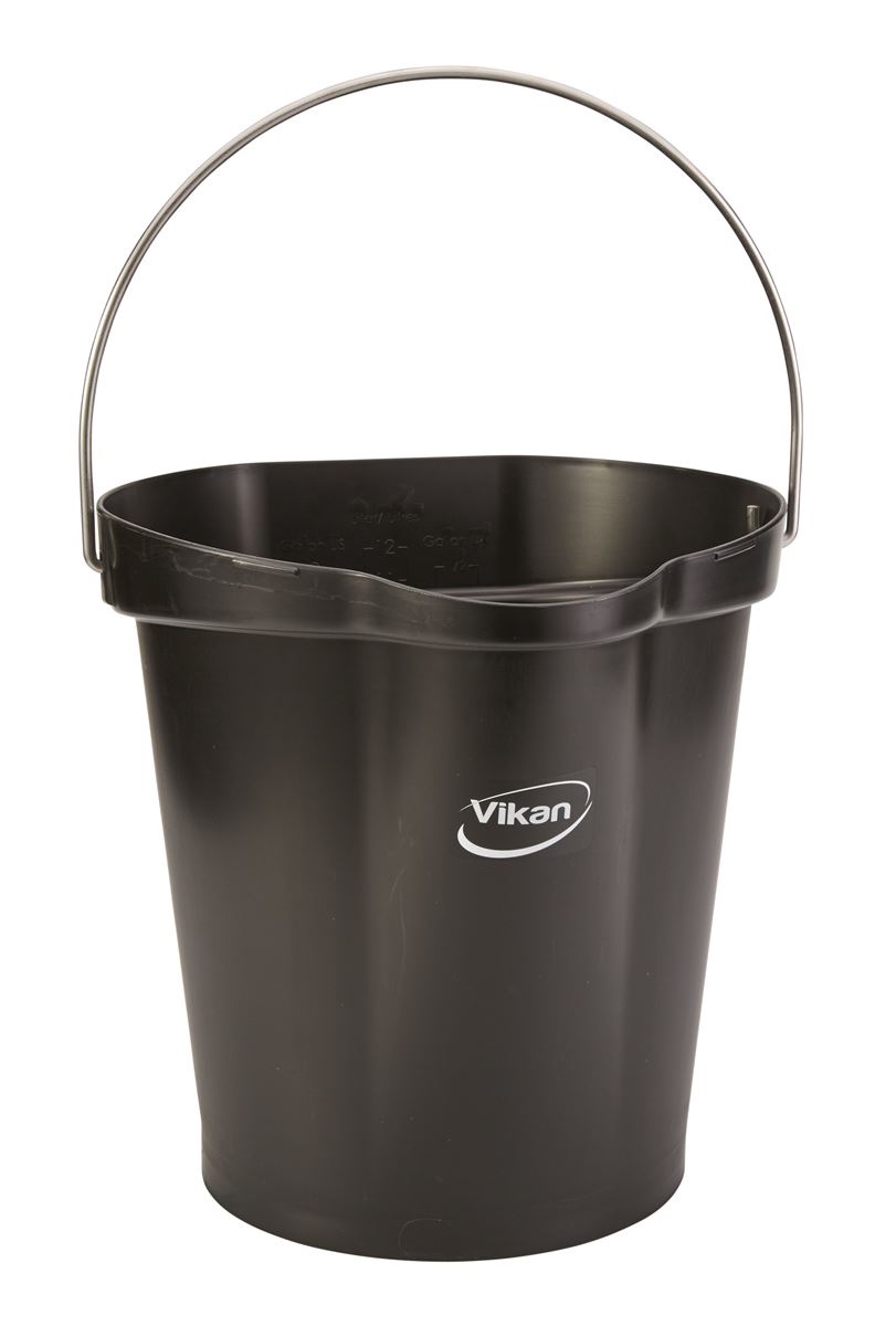 Vikan, seau - 12l - noir