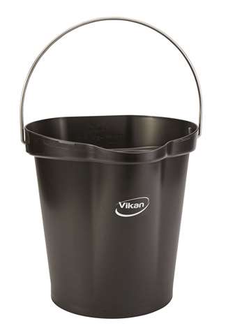 Vikan, seau - 12l - noir
