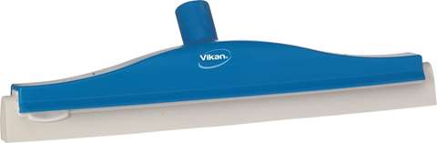 Vikan, raclette pivotante - mousse blanche - 40cm - bleue