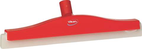 Vikan, raclette pivotante - mousse blanche - 40cm - rouge