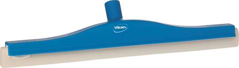 Vikan, raclette pivotante - mousse blanche - 50cm - bleue
