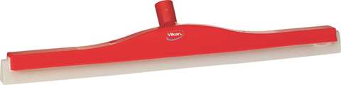 Vikan, raclette pivotante - mousse blanche - 60cm - rouge