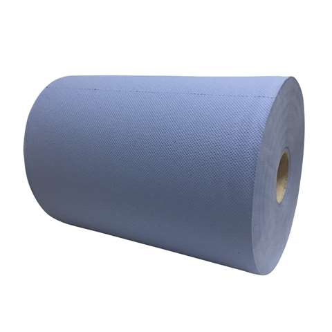 Rouleau d'essuyage, en cellulose -  3-plis - bleu