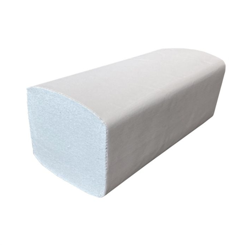 Essuie-mains zigzag Eco, 2 plis - récyclé - blanc