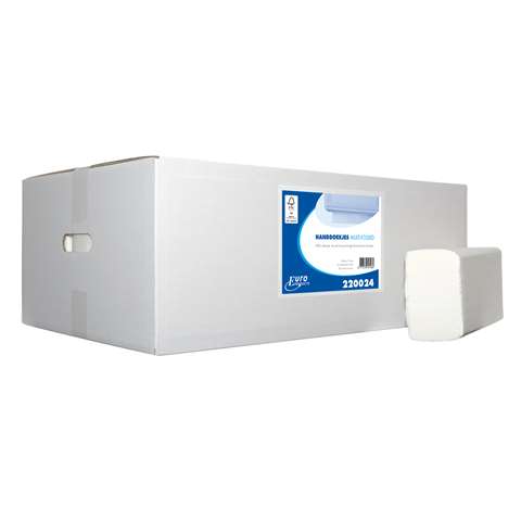 Handdoek multifold Eco, 2-laags - wit