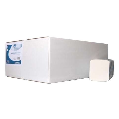 Essuie-mains interfold Eco, 3 plis - blanc