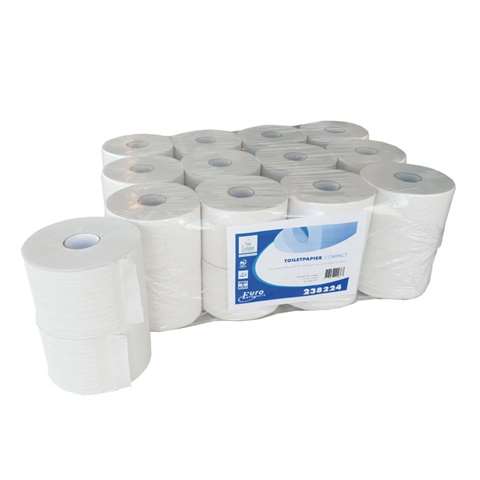 Toiletpapier Eco compact, 2-laags - wit