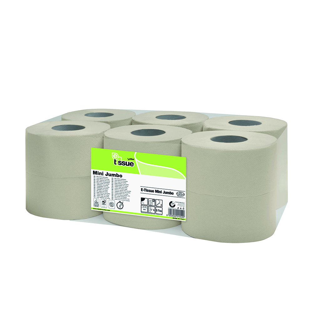 E-Tissue, toiletpapier mini jumbo Eco - 2-laags