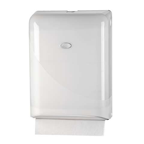 Pearl White, handdoekdispenser interfold/z-fold