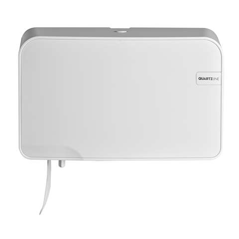 Quartz White, toiletroldispenser compact - duo
