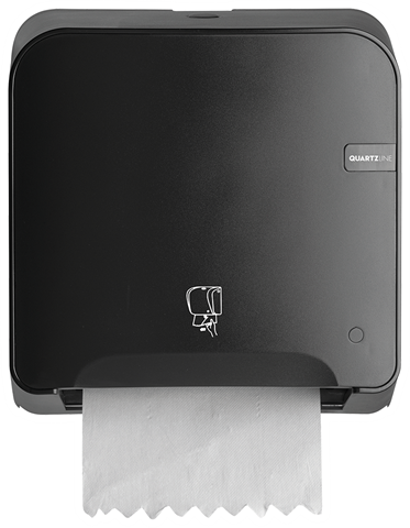 Quartz Black, distributeur de rouleaux de serviettes Mini Matic No Touch