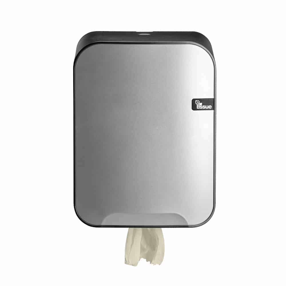 E-Tissue, Quartz Silver - poestroldispenser - midi