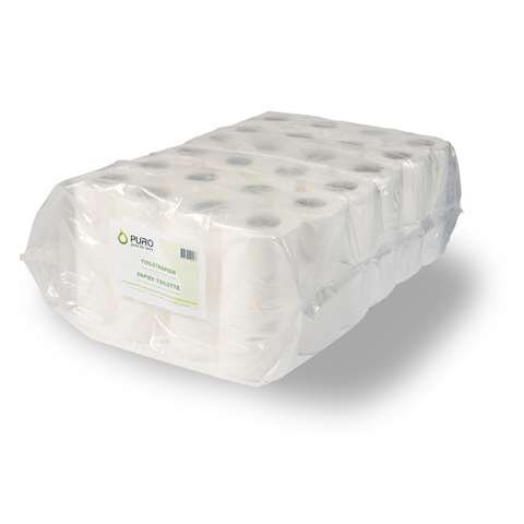 Toiletpapier Eco, 2-laags - 200-vel - super tissue wit