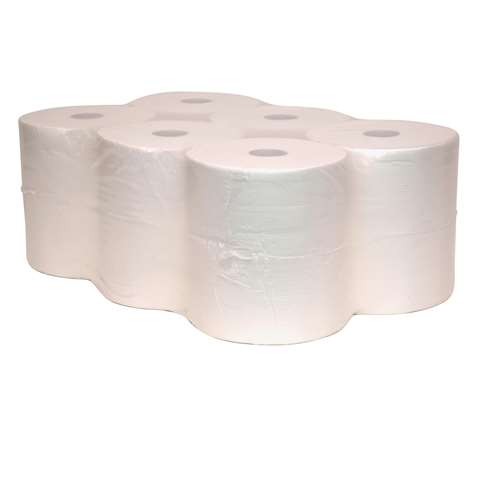 Handdoekrol, 2-laags - wit