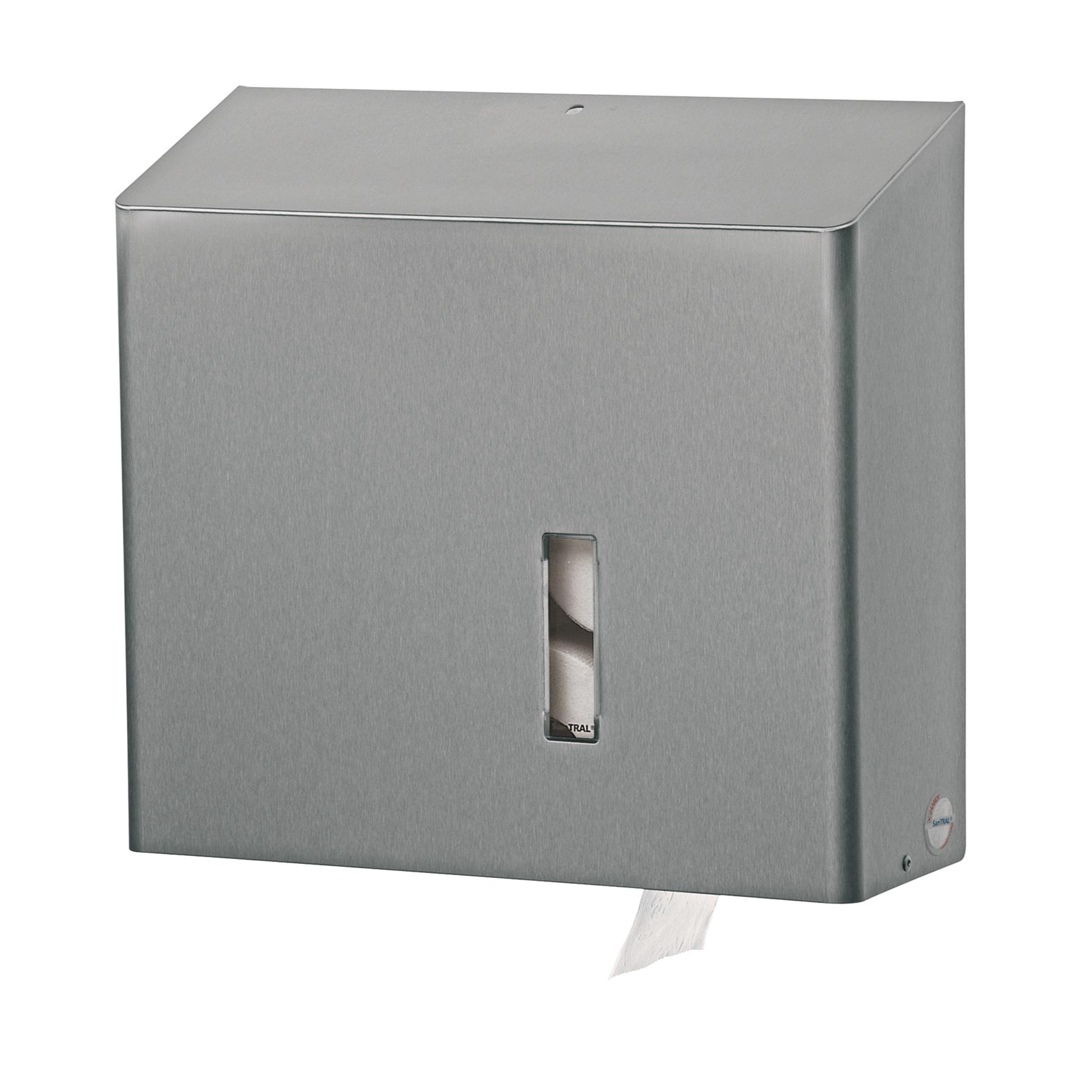 Santral, toiletroldispenser MRUE (4 rollen) - geborst. rvs