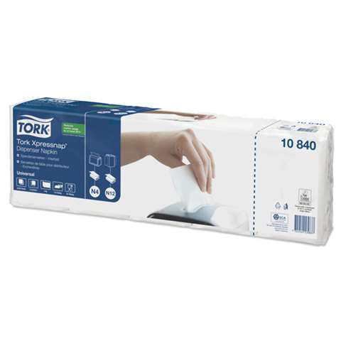 Tork Xpressnap Dispenser Napkin, 1-laags - wit