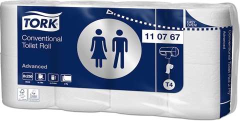 Tork Toiletpapier, 2-laags - 250-vel - wit (T4)