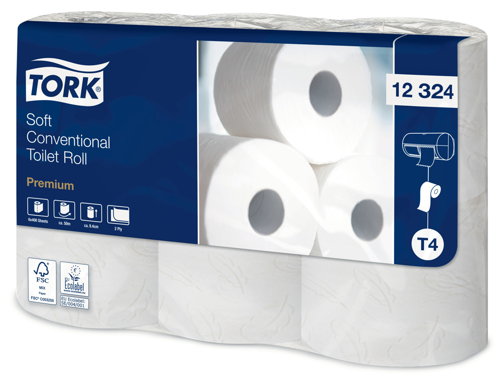 Tork Toiletpapier Eco, 2-laags - 400-vel - wit (T4)