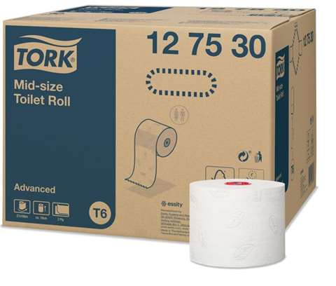 Tork toiletpapier Mid-size, 2 -laags - wit (T6)