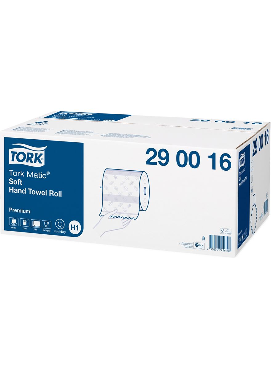 Tork Matic® Soft Hand Towel Roll, 2-laags - wit