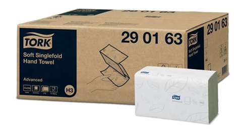 Tork Soft Singlef. Hand Towel Advanced, 2 plis - blanc (H3)