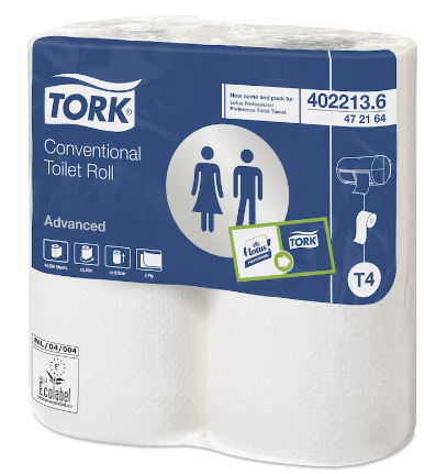 Tork Toiletpapier Eco, 2-laags - 400-vel - wit (T4)