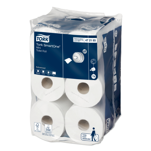 Tork SmartOne Mini Toilet Roll, 2-laags - wit