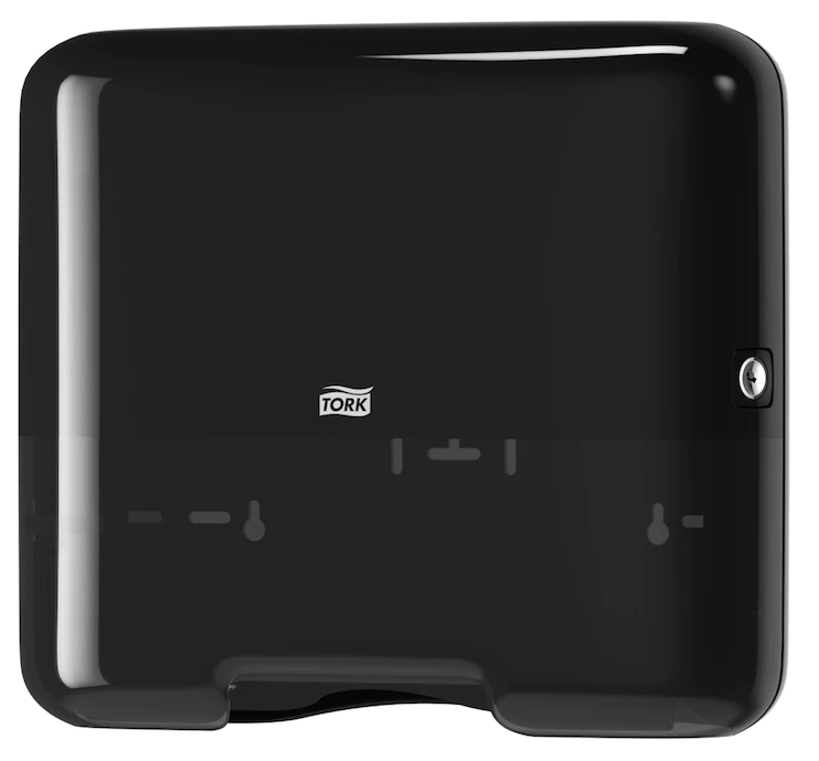 Tork Z/C-vouw Mini Handdoek Dispenser H3, zwart