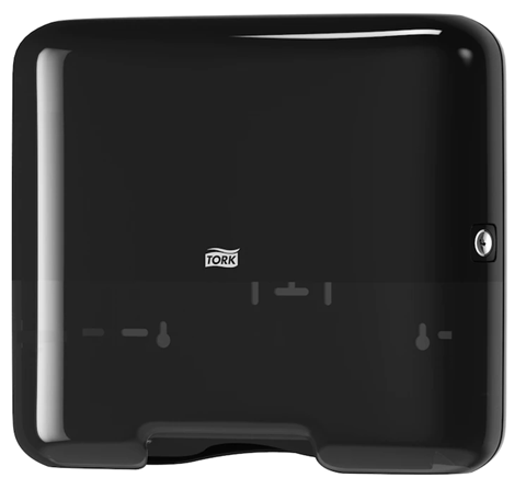Tork Distributeur Mini pour Essuie-Mains pliés en Z/C H3, noir